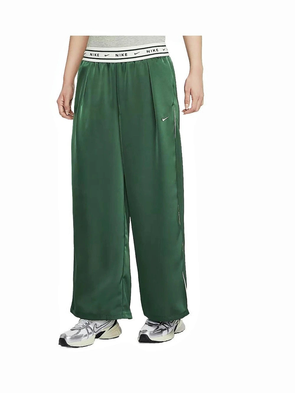Nike Sportswear Women's Loose Mid-Rise Satin Pants Sportswear Loose Mid-Rise - M